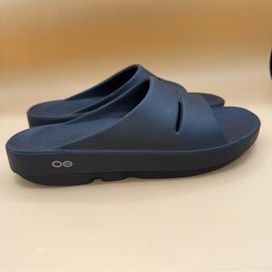 OOFOS Ooahh Recovery Slides, Black, Women’s Size 9 (Men’s 7), VGUC